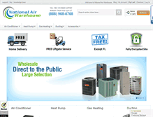 Tablet Screenshot of nationalairwarehouse.com
